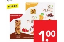 so pure fruit en noten repen