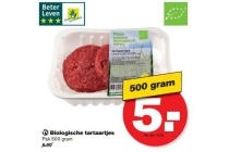 biologische tartaartjes