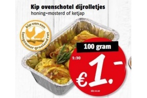 kip ovenschotel dijrolletjes