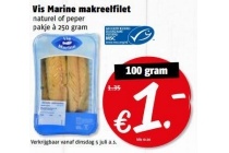 vis marine makreelfilet