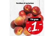 perziken of nectarines
