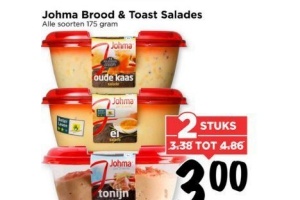johma brood en toast salades
