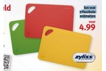 set met 3 flexibele snijmatjes