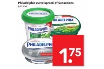 philadelphia zuivelspread of sensations