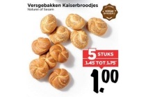 versgebakken kaiserbroodjes