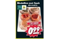 medaillon met spek