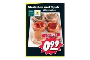 medaillon met spek
