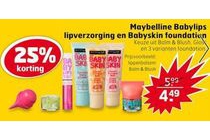 maybelline babylips lipverzorging en babyskin foundation voor eur4 49