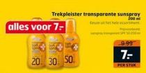 trekpleister transparante sunspray