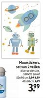 muurstickers set van 2 vellen