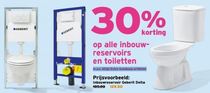 alle inbouwreservoirs en toiletten