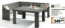 hoekbank met tafel