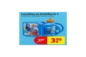 lunchbox en drinkfles in 1