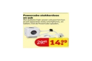 powercube stekkerdoos en usb