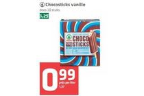 chocosticks vanille