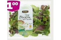 jumbo eikenbladsla mesclun melange romaine sla jonge bladsla met veldsla of rucola of gemengde salade