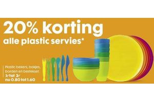 alle plastic servies