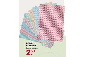 papier of karton