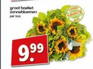 groot boeket zonnebloemen