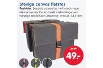 stevige canvas fietstas