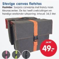 stevige canvas fietstas