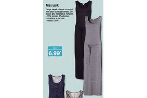 maxi jurk uni