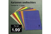 kartonnen snelhechters