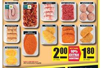 diverse soorten bakjes vlees