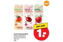 fruit en bloesemdrink