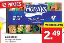 zakdoekjes floralys