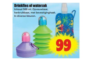 drinkfles of waterzak