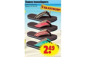 dames teenslippers