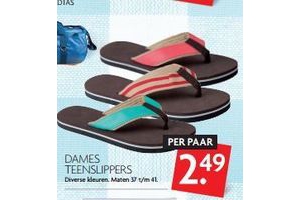 dames teenslippers