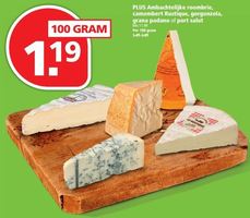 plus ambachtelijke roombrie camembert rustique gorgonzola grana padano of port salut