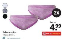 2 damesslips