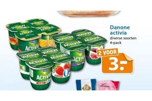 danone activia 4 pack 2 voor eur3 00