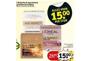l oreal paris age perfect gezichtsverzorging
