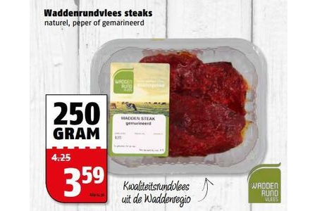 waddenrundvlees steaks