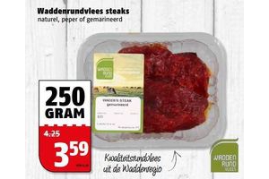 waddenrundvlees steaks