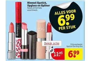 rimmel lipstick lipgloss en lipliner