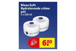 nivea soft hydraterende creme pot