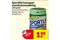 sportlife kauwgom voordeelverpakking