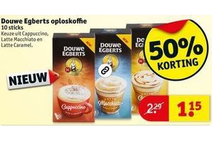 JEP Tegenstander Expliciet Douwe egberts oploskoffie voor €1,15 - Beste.nl