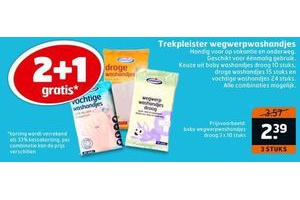 trekpleister wegwerpwashandjes