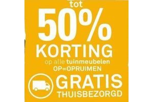 50 korting op tuinmeubelen