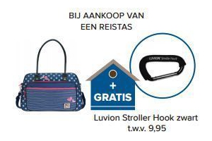 reistas luvion stroller hook zwart