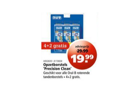 opzetborstels precision clean 4 2 gratis