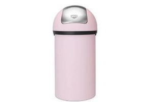 brabantia push bin prullenbak 60 l mineral pink