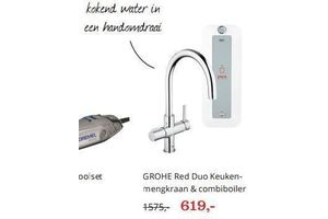 grohe red duo keukenmengkraan en combiboiler