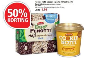 cookie notti speculoospasta of duo penotti hagelslag